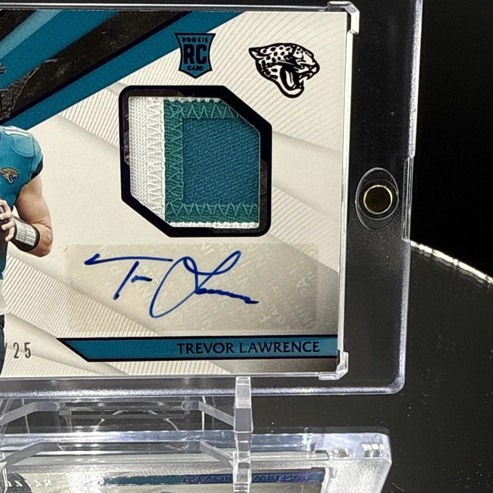 Trevor Lawrence 2021 Jaguars Panini Limited 3 Color RPA AUTO RC /25 SSP